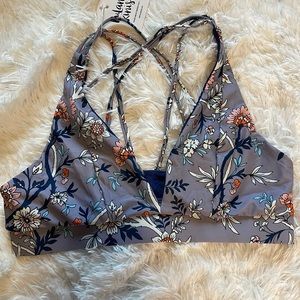 Kulani Kinis Bikini Top Floral size Large Brand New